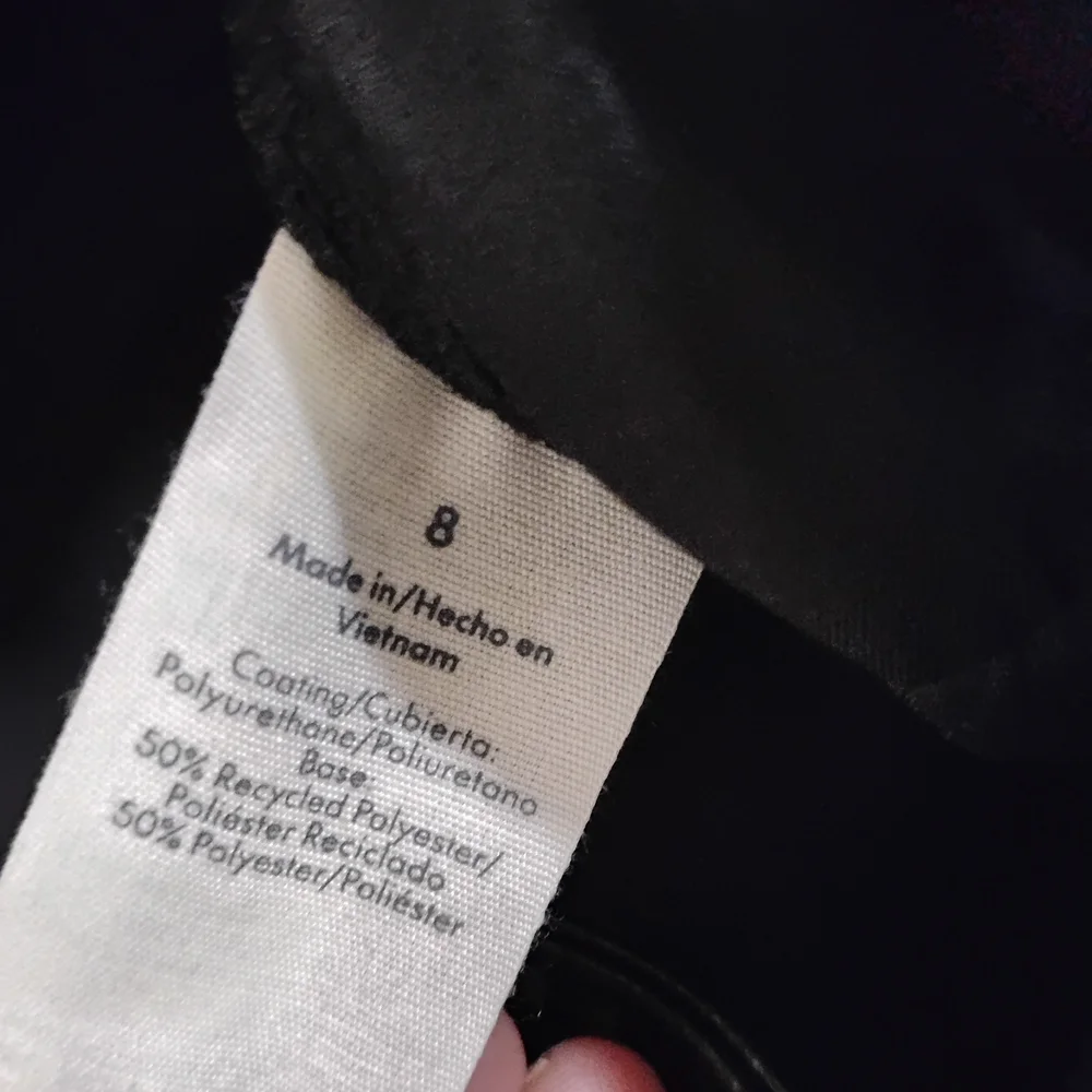 Black Faux Leather Pants - Picture 7 of 8
